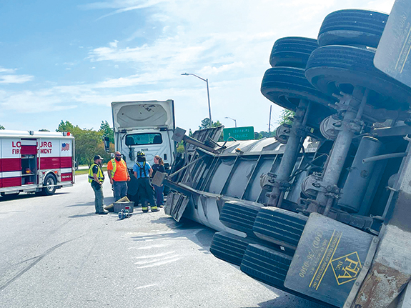 <i>NC 56, U.S. 401 corner claims another truck</i>