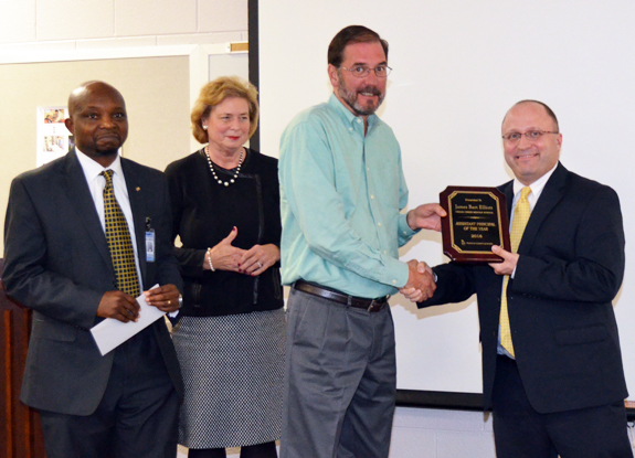 <i>Cedar Creek's Bart Elliott is assistant principal of year</i>