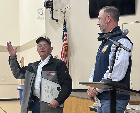 Long Leaf Pine Award presented to Henry Nelms