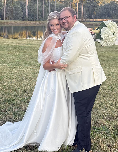 <i>Couple trades wedding vows</i>