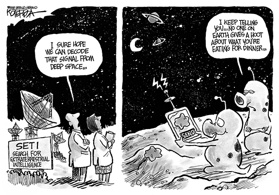 Editorial Cartoon: Aliens