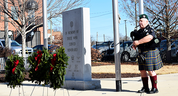 <i>Wreaths honor those whose sacrifices protect our freedoms</i>