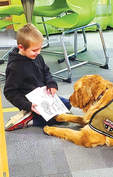 Kids and dogs at Crosscreek Charter make for a fun, educational experience