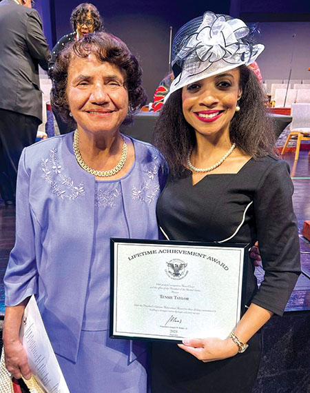 <i>President's award honors two volunteers with local ties</i>