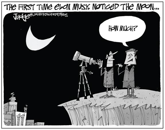 Editorial Cartoon: The Moon