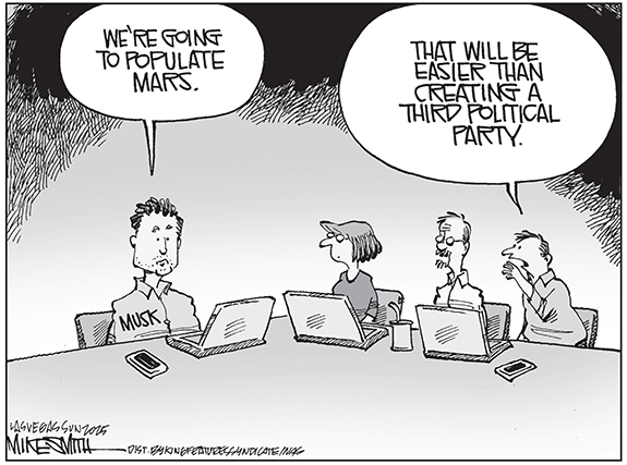 Editorial Cartoon: Musk