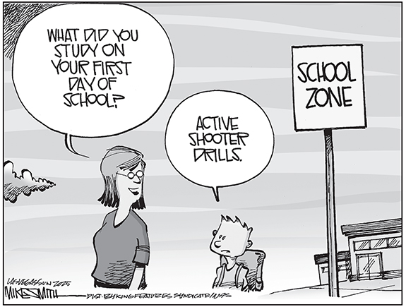Editorial Cartoon: School Zone