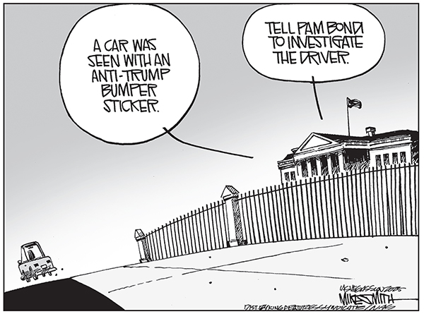 Editorial Cartoon: Investigate