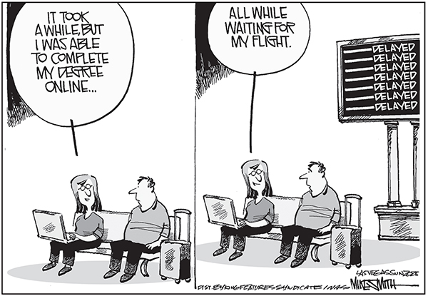 Editorial Cartoon: Delayed