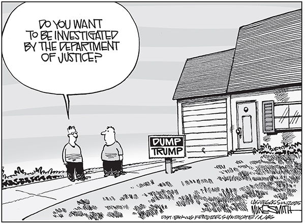 Editorial Cartoon: DOJ
