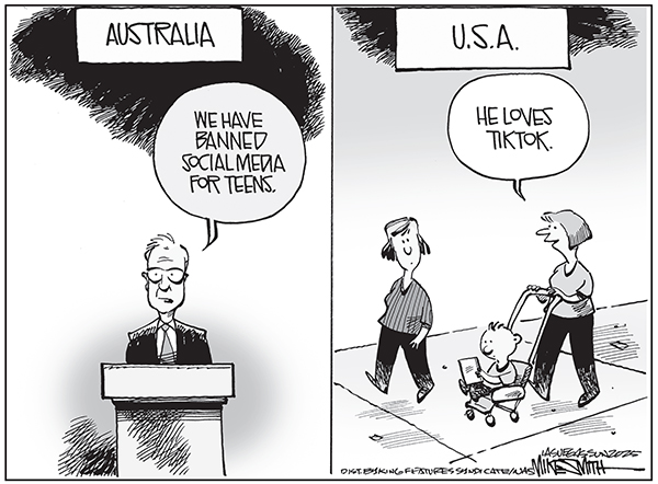 Editorial Cartoon: Social Media