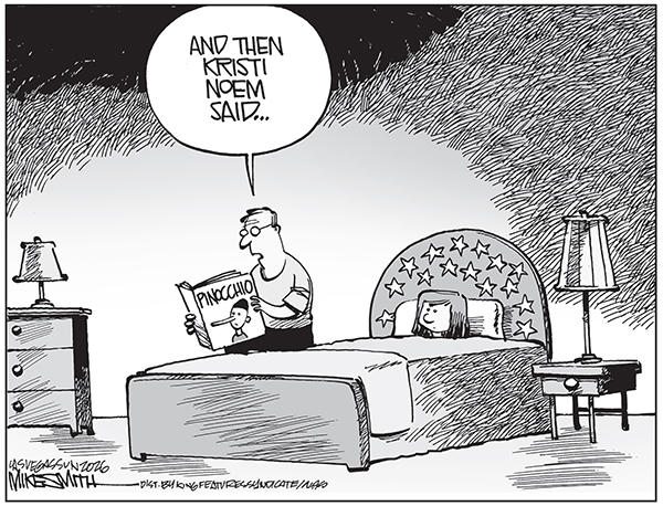 Editorial Cartoon: Kristi Noem