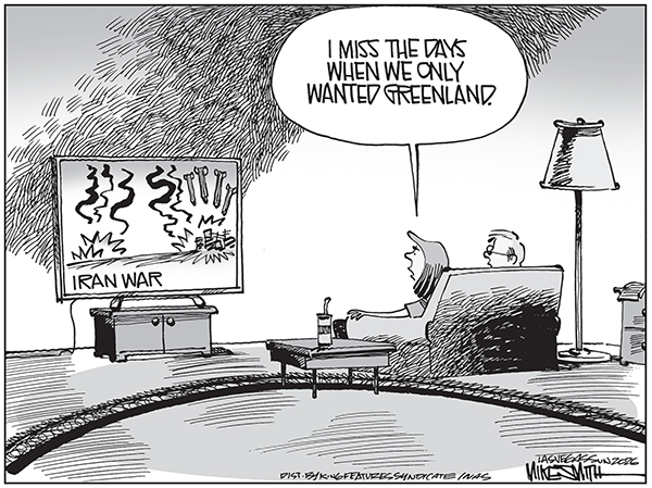 Editorial Cartoon: Iran War