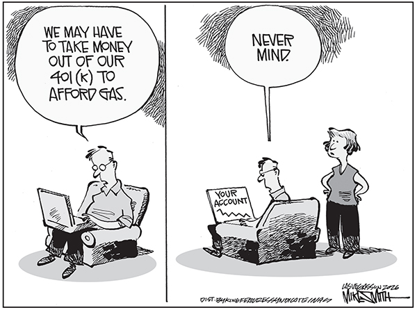 Editorail Cartoon: 401 (k)