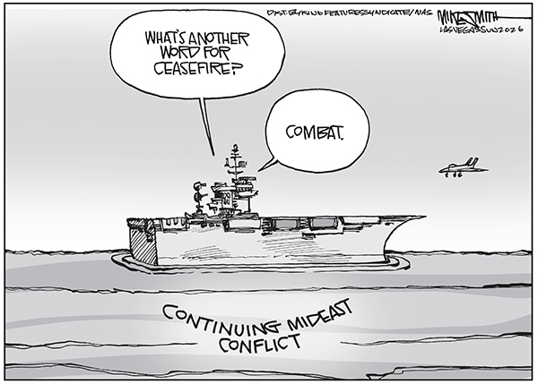 Editorial Cartoon: Combat