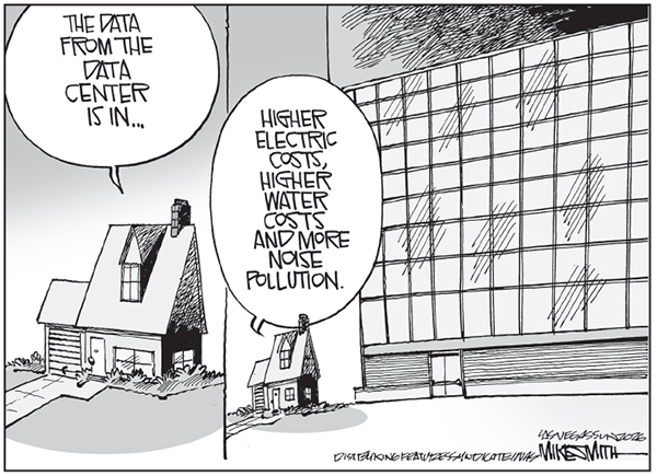 Editorial Cartoon: Data Center Data