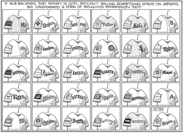 Editorial Cartoon: MLB