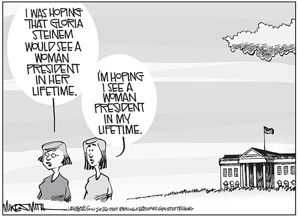 Editorial Cartoon: Woman President