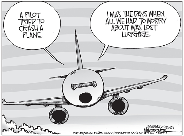 Editorial Cartoon: Flying
