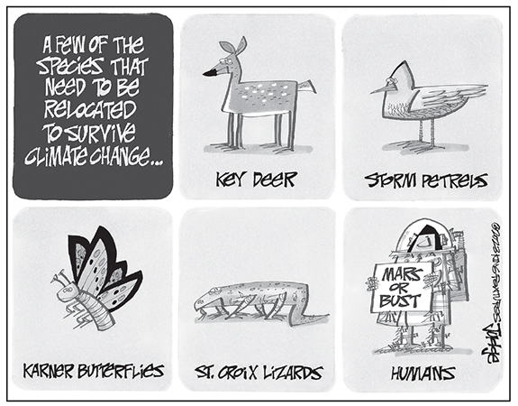 Editorial Cartoon: Species Survival