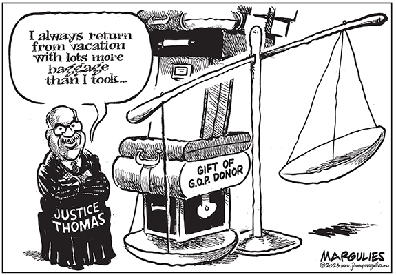 Editorial Cartoon: Justice Thomas