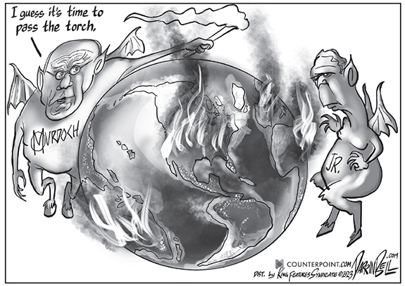 Editorial Cartoon: Pass The Torch