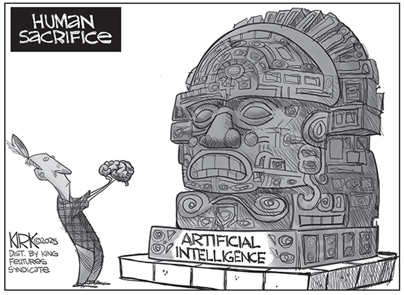 Editorial Cartoon: AI