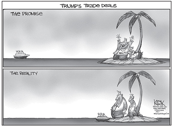 Editorial Cartoon: Promise/Reality