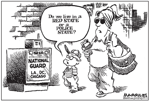 Editorial Cartoon: Police State?