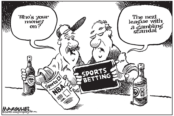 Editorial Cartoon: Sports Betting