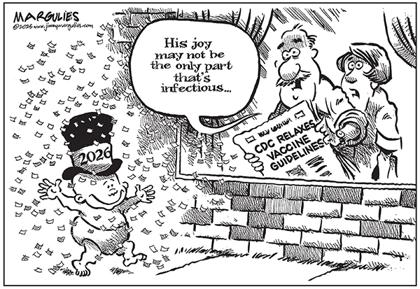 Editorial Cartoon: Vaccine Guidelines