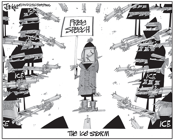 Editorial Cartoon: Ice Storm