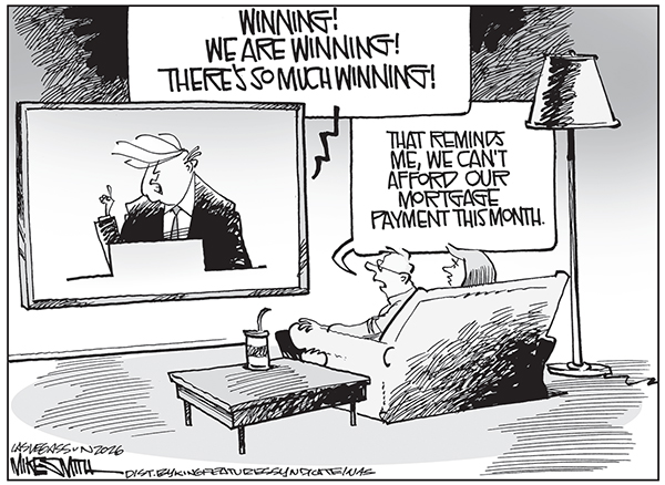 Editorial Cartoon: Winning!