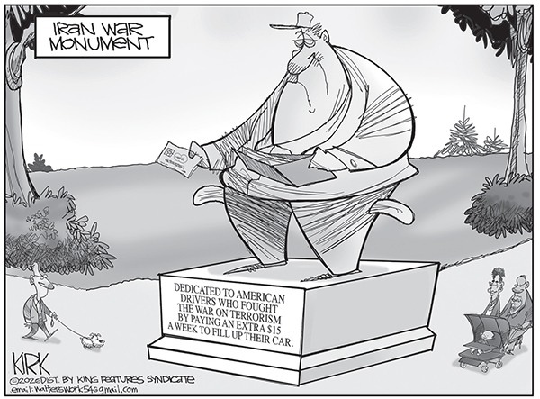 Editorial Cartoon: Iran War Monument
