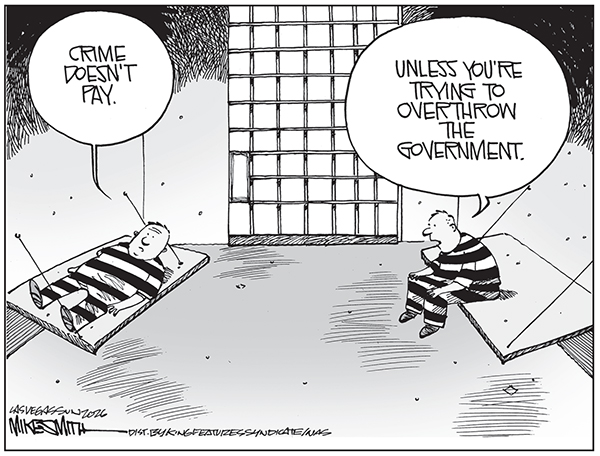 Editorial Cartoon: Criminal Pay