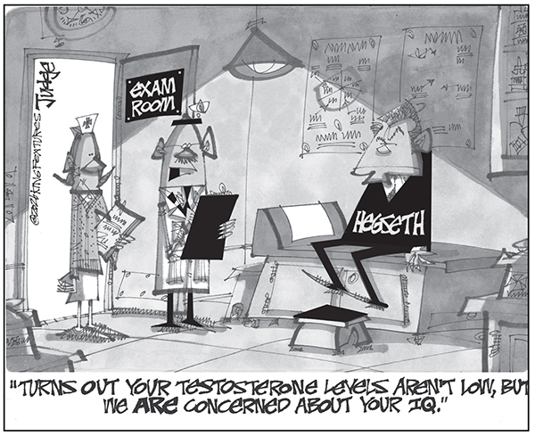 Editorial Cartoon: Hegseth