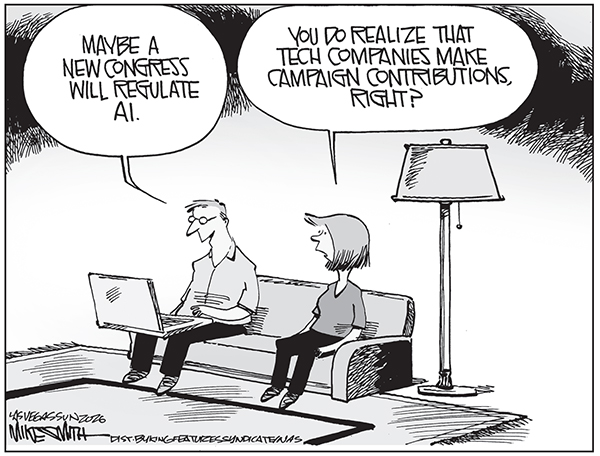 Editorial Cartoon: AI Regulation