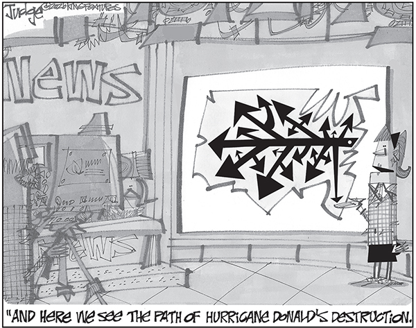 Editorial Cartoon: Hurricane Donald