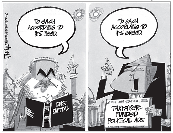 Editorial Cartoon: Greed
